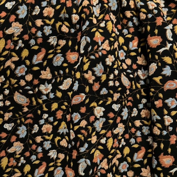 ❌Sold❌Madewell Resourced Georgette Smocked-Neck Midi Dress Folktale Paisley - Picture 8 of 8